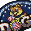 Tavashome Funny Humor Cute USA Doge Meme Embroidered Patches, Hook