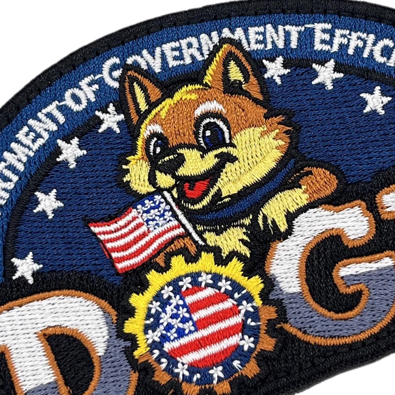 Tavashome Funny Humor Cute USA Doge Meme Embroidered Patches, Hook