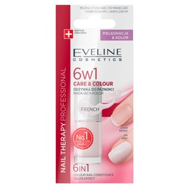 Eveline, Colourful Nail Conditioner Care Colour Nail 6 in 1 French by Clear, 5 ml