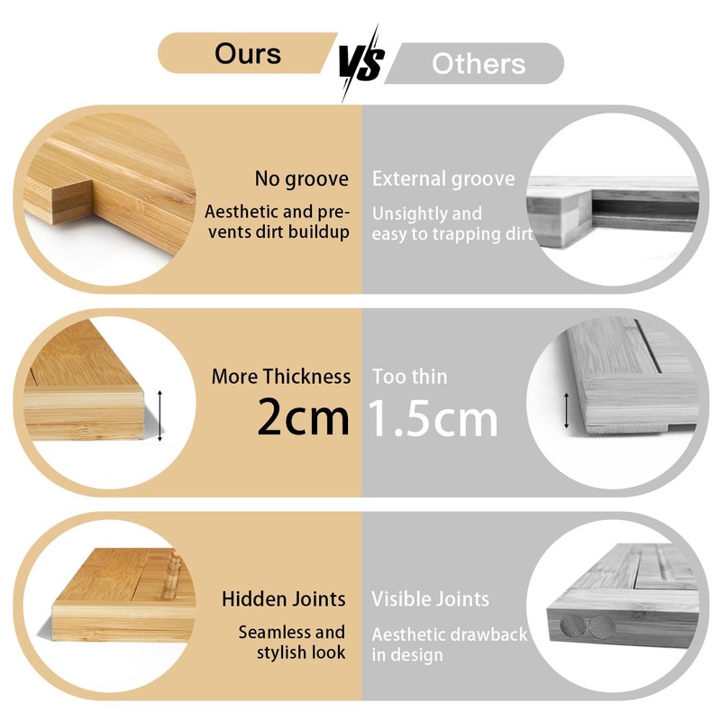 Bamboo Expandable Over The Sink Cutting Board with Juice Groove