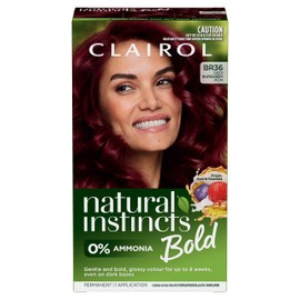Clairol Natural Instincts Bold Deep Burgundy Permanent Hair Colour, Ammonia Free, Bold, Natural, Gentle Hair Colour