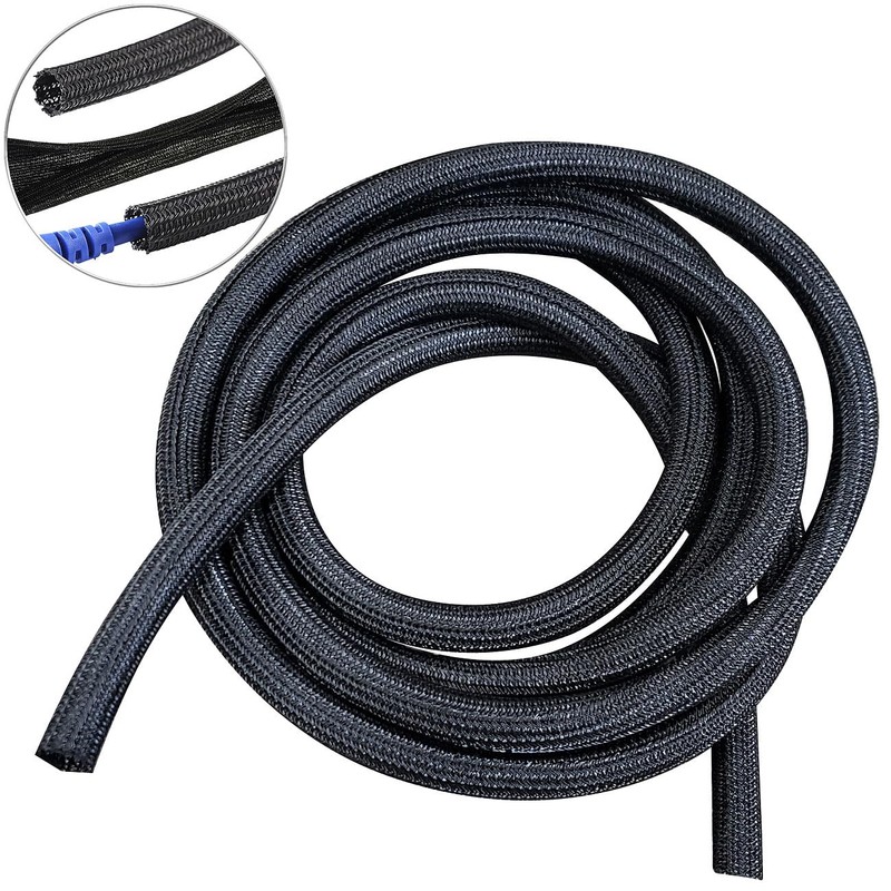 Callstel Protective Tube for Cables: Self-Closing Woven Cable Sleeve, Can