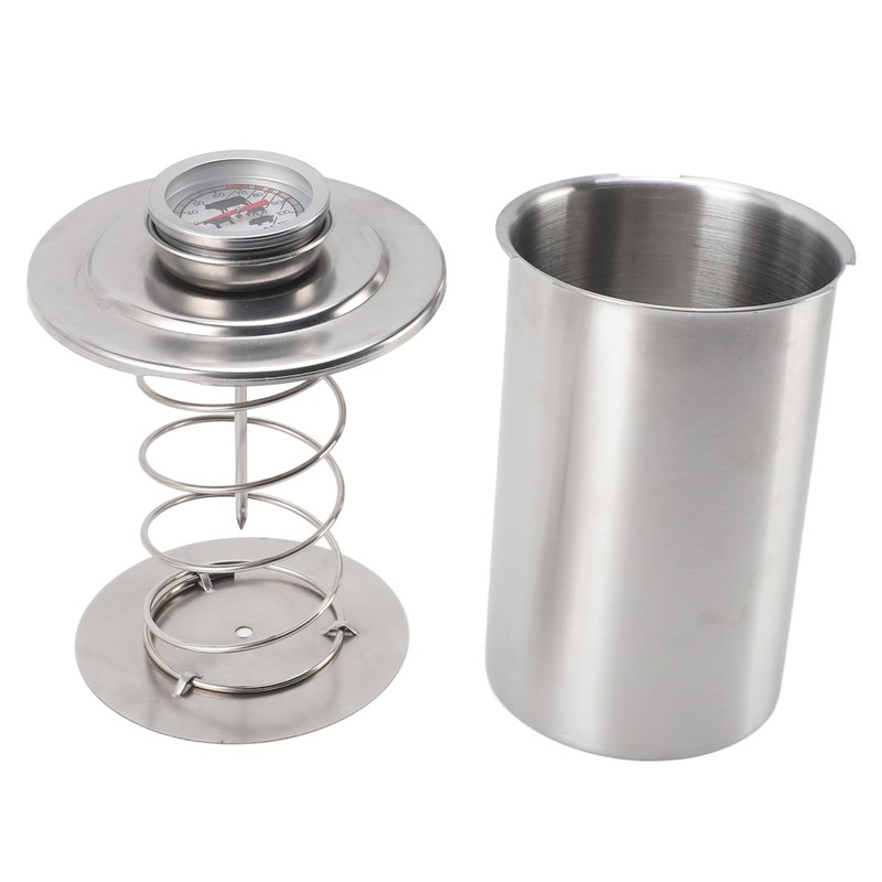 Stainless Steel Ham Maker, Meat Press Tool with Thermometer, Large
