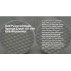 4.5” Drill Powered Magic Sponge Eraser 6 Pieces Kit with