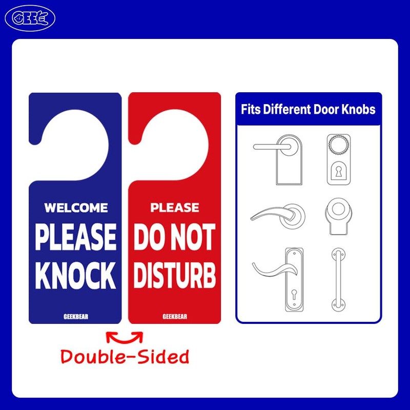 GEEKBEAR Do Not Disturb Door Hanger Sign (03. Basic) –