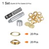 QUARKZMAN 20 Pieces Eyelet Tool Set 17mm Copper Eyelets with