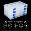 BENECREAT 4PCS 12 Grids Plastic Storage Box Jewellery Box Compartment