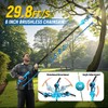 Jovant 2-in-1 Pole Saw 6 Inch Cordless Handheld Chainsaw, Battery