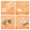 Lesnala 20Pcs Plastic Coin Tubes Coin Storage Tubes Quarter Coin