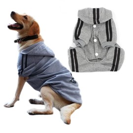 Dog Hoodies Rdc Pet Hoodie Dog Clothes Sweater 4 Legs Jumpsuit Warm Sweat Shirt Cotton Tracksuit Hoodies for Small Dog Medium Dog Large Dog Cat M, Grey