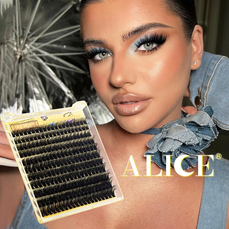 ALICE Fluffy Volume Lash Clusters Natural Lash Extensions DIY Eyelash