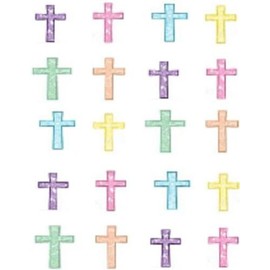 Easter Pastel Crosses Nail Art Decals