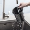 Zeal G231T Melamine Cutlery Drainer/Utensil Pot Dark Grey, 14 x