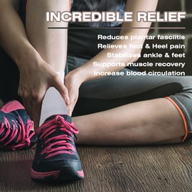 BellaAchtung Sports ankle bandage, ankle bandage for men and women, relieve heel spurs, plantar fasciitis and foot pain, compression socks for fitness