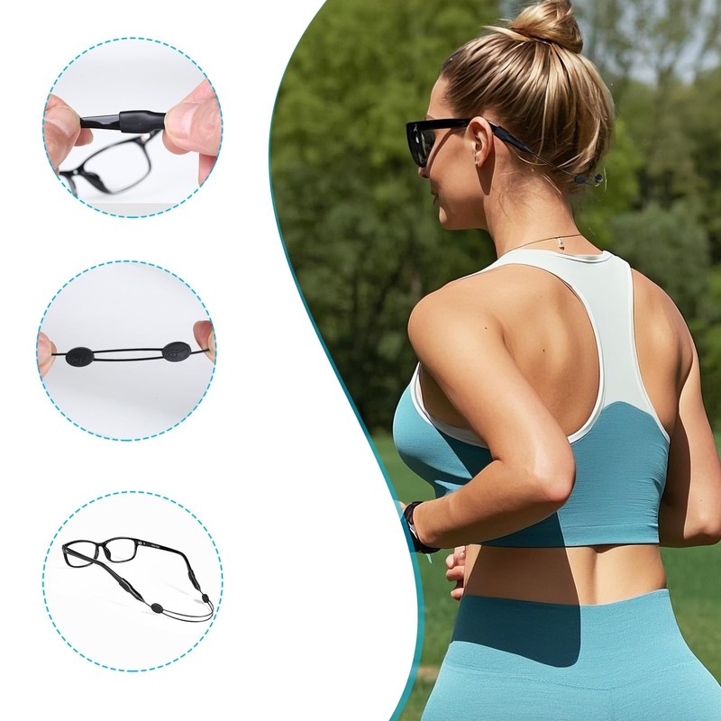 20 Pares de Retenedores de Gafas para Patillas, Agarraderas para