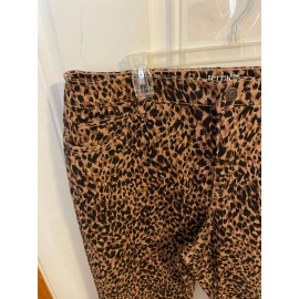 Terra & Sky BRAND NEW WOMEN'S SIZE 16W PETITE TERRA & SKY STRAIGHT LEG Leopard JEANS