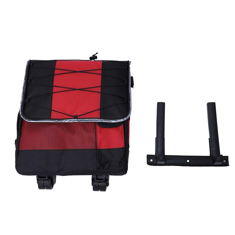 Large Capacity Rolling Cooler Box Insulated with Wheels Red for