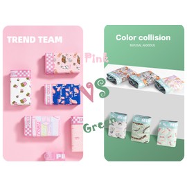 abandi Men's Underwear Boxer Briefs, Soft Cotton Stretch Underwear for Men, Cute Boxer Brief Panties 5 Packs,Pink002 Size M