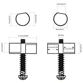 Unxuey Brass Bridge Saddles Replacement for Tele Bass Electric Guitar (3 Pack, Golden with Wrench)