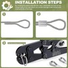 Pack of 50 Rope Clamps, Crimp Sleeves, Aluminium Crimping Loop,