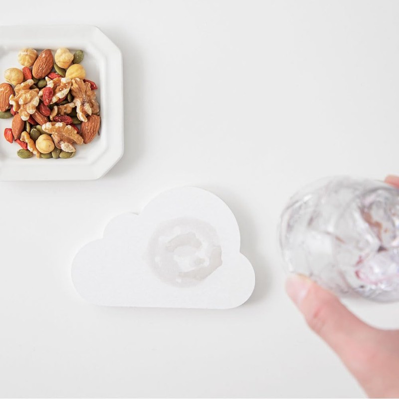 AND NEE (&NE) Lava Stone Coaster Cloud LavaStone White 1