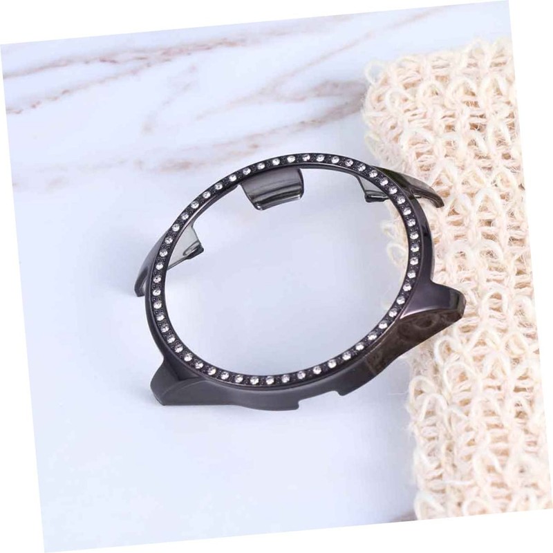 DOITOOL Rhinestone Drop Resistance Watch Protective Case Hollow Out Design