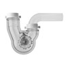 Permaflow Never Clog Transparent Abs 1-1/2" P-Trap (Includes 1-1/2" To