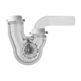 Permaflow Never Clog Transparent Abs 1-1/2" P-Trap (Includes 1-1/2" To 1-1/4" Reducing Gaskets) - For Kitchen & Bath/Lavatory