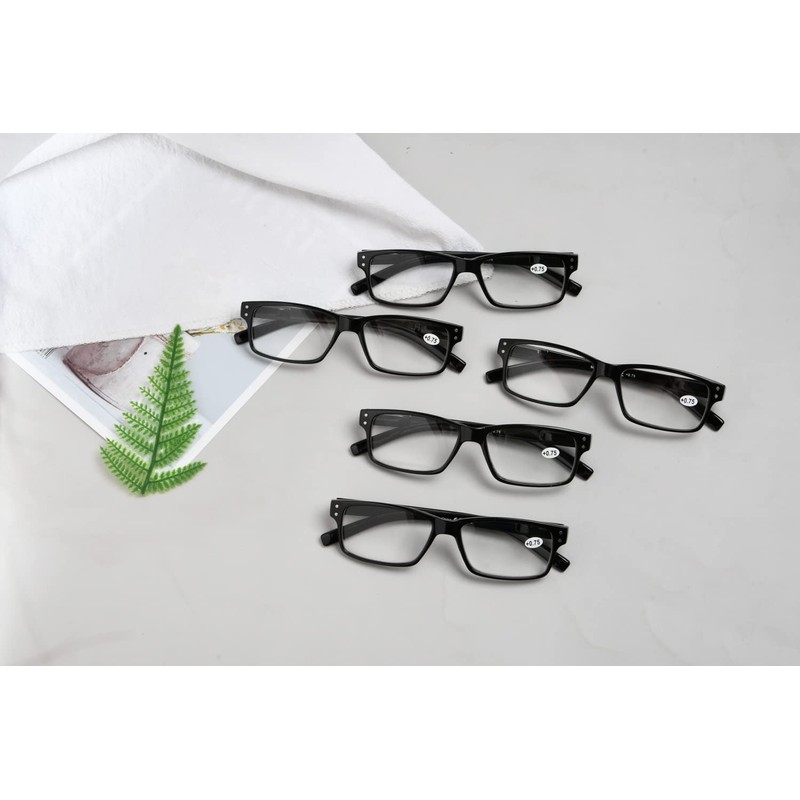 Eyekepper Vintage Reading Glasses for Men - 5 Pack Spring