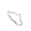 Classic Minimalist Mountain Travel Ring New .925 Sterling Silver Band