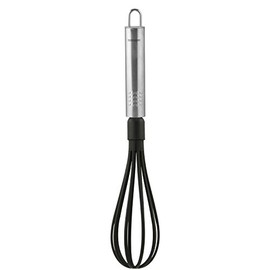 Fackelmann Stainless Steel/Plastic Whisk, Black/Silver, 30 x 6.5 x 6.5 cm