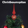 Christmas Tree Topper, Christmas Tree Topper, Red Christmas Tree Decoration,