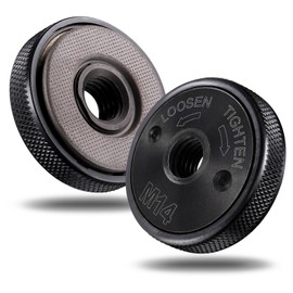 2Pcs Angle Grinder Quick Release Nut M14, Sturdy Carbon Steel Angle Grinder Nut Accurate Thread, Angle Grinder Attachments, Universal M14 Quick Release Nut for Milwaukee Dewalt Makita Angle Grinder