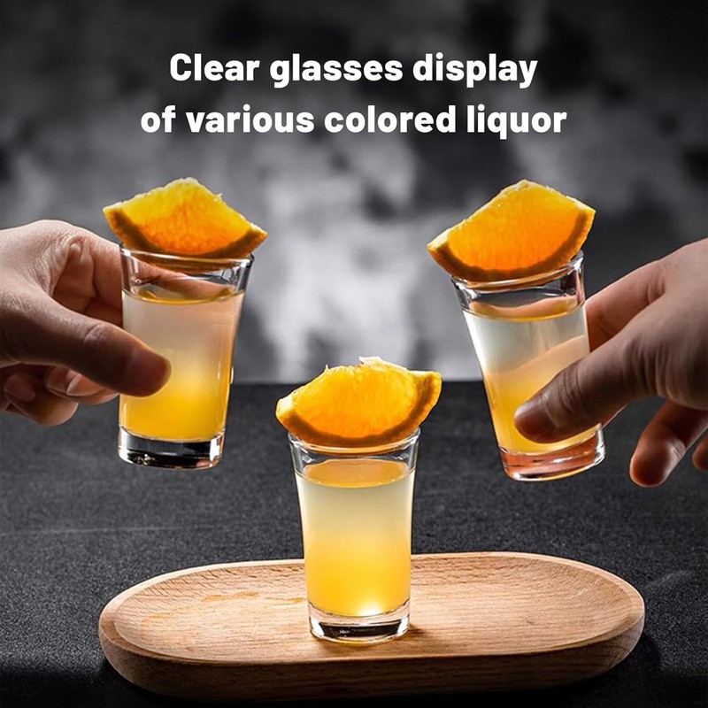 SUN GKOTTA 100 pcs 1.5OZ Heavy Shot Glasses Bulk,For Bar,Wedding