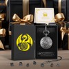 Mini DND Dice Set with Steampunk Winged Flying Dragon Pocket