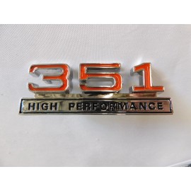 Ford 351 High Performance Fender Emblems Mustang Fairlane Galaxie Falcon
