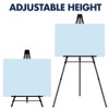 Quartet Easel, Aluminum, Heavy-Duty, Telescoping, 66" Max. Height, Supports 45