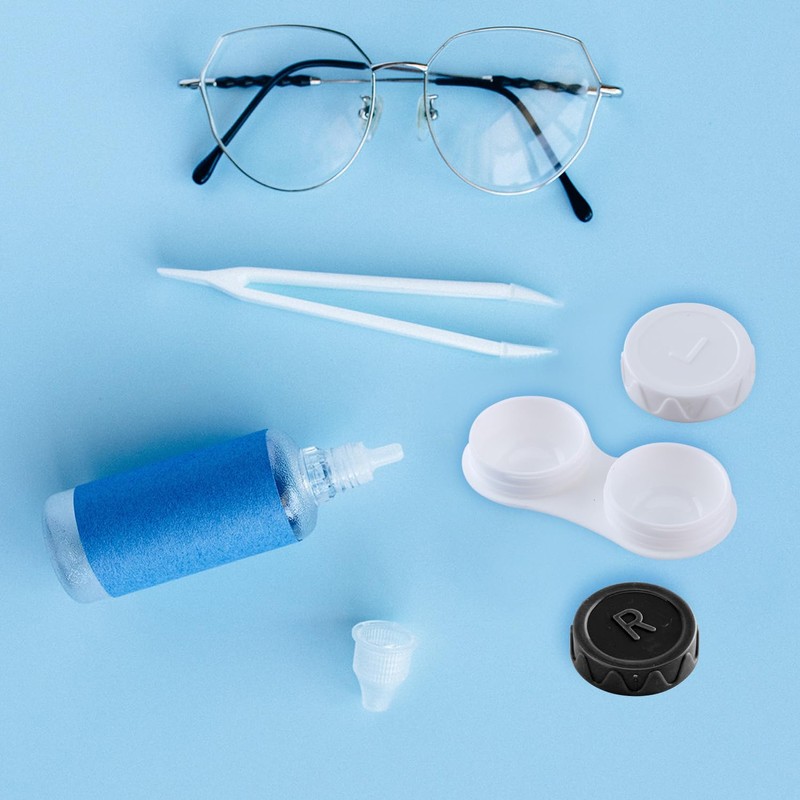 Rumyve Set of 4 Contact Lens Cases - Leak-Proof Travel-Friendly