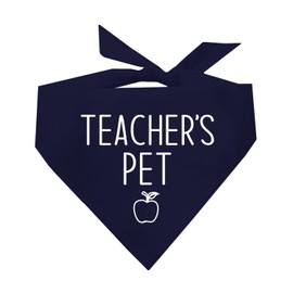 Teacher's Pet Dog Bandana (Navy, XS 388)