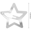 NINFEIQI 10 Pieces Metal Star Hair Clips, 3cm Snap Non