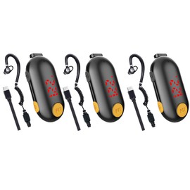 Super Mini Intercom Two-Way Wireless Portable FM Transceiver for Restaurants, Outdoor Sports Supermarkets, Travel (3 Units)