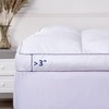 Mattress Topper Queen, Cooling Plush Bed Thick Pillow Top Pad,