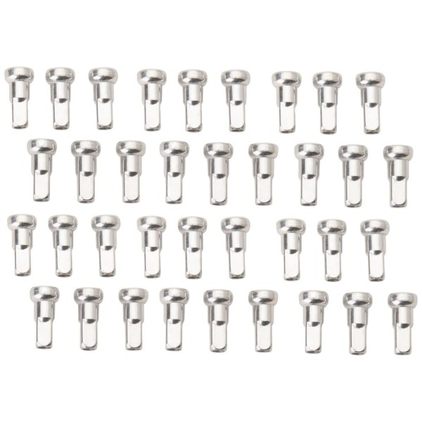 Tusk Impact Wheel Replacement Spoke Nipple Kit Front Silver For