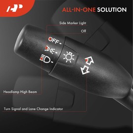 A-Premium Turn Signal Switch, Headlight Dimmer, Parking Light Multifunction Switch Lever Compatible with Honda Accord 2008-2012, Civic 2010-2011, CR-V 2008-2011, Insight 2010-2014