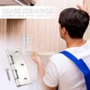Pack of 8 Hinges Foldable 75 mm x 50 mm,