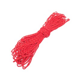 Polyester Rope, 0.08 inch (2 mm), 7.9 ft (20 m), Reflective Material, Tent Rope, Guide Rope, Paracord Guideline, Guy Rope (Red)