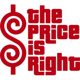 SEC Apparel The Price Right Iron On Decals Transfers Applique Letters is for t Shirts Fabric Clothing