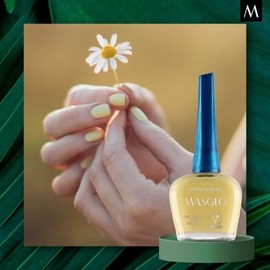 MASGLO Traditional Nail Polish 0.5 Fl. Oz. 3 piece kit with BASE FORTIFIER, color TRANSCENDENTAL and TOPCOAT GEL