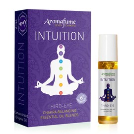 Third Eye Chakra Essential Oil Roll-On Blend by Aromafume | 10ml/0.33 fl oz | Ajna | Aromatherapy Oils for Chakra Balance | Rose & Juniper Extracts | Amethyst Incense for Meditation, Yoga, Reiki