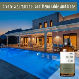 Luxury Night Fragrance Oil, MitFlor Hotel Diffuser Scent Essential Oil, 3.38 OZ/100ML, Inspired by Marriott Hotel, Large Size Premium Fragrance Oil for Soap & Candle Making